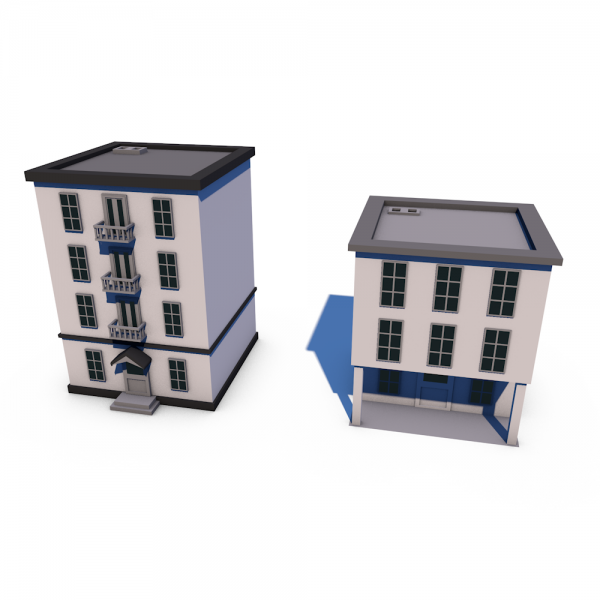 Low Poly Buildings1