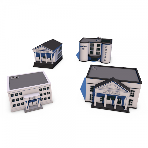 Low Poly Buildings3