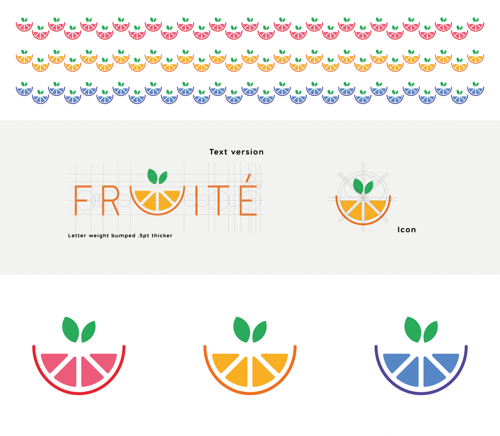 Fruit Logo Golden Ratio